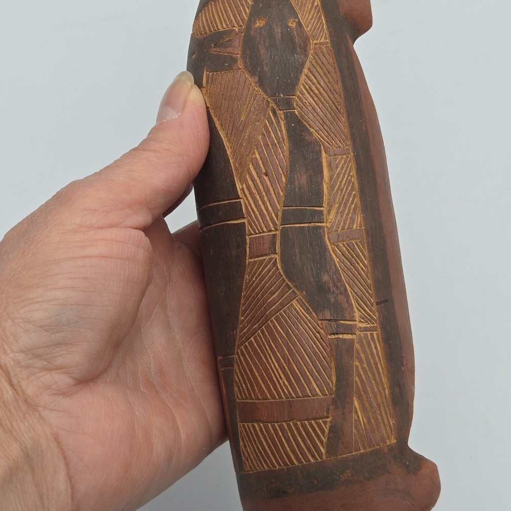 Australia Aboriginal Possum Totem Carved Painted Wood Animal Arnhem Land 13.25" - Picture 13 of 16